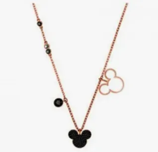 Black minnie necklace