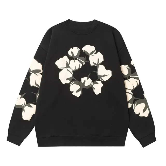 Corteiz Cotton Flower Sweatshirt Cotton Boll Print