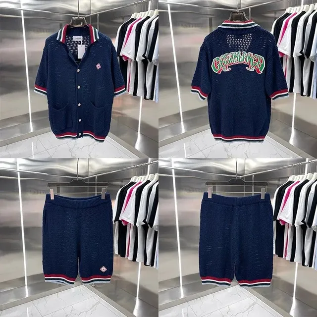 Mesh Knit Set Casablanca Logo