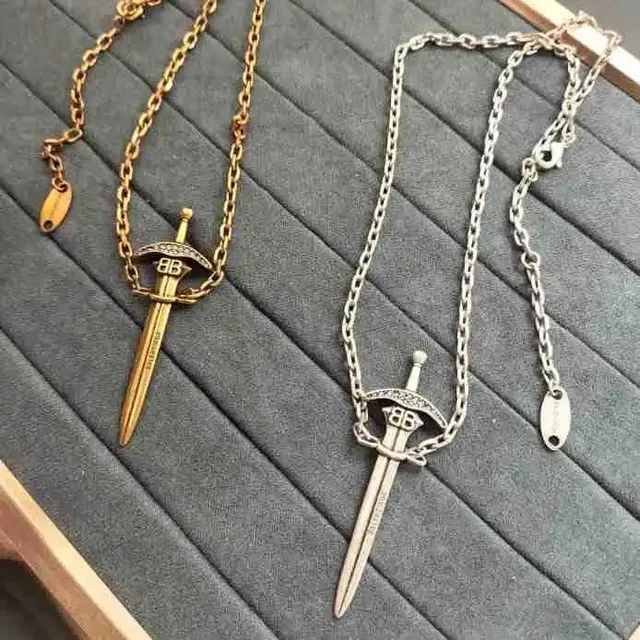 Balenciaga Sword Pendant Necklace BB Sword