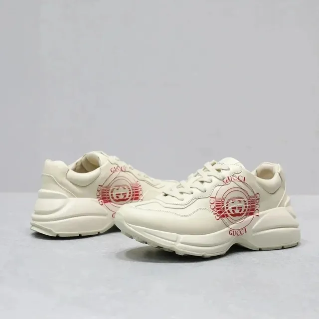 Gucci GG Trainer Red Logo Print