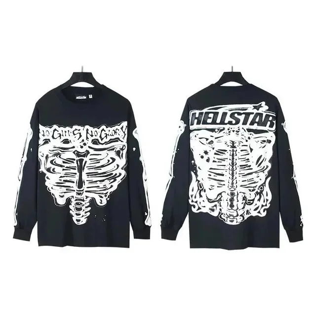 Hellstar Long Sleeve Tee Ribcage Print