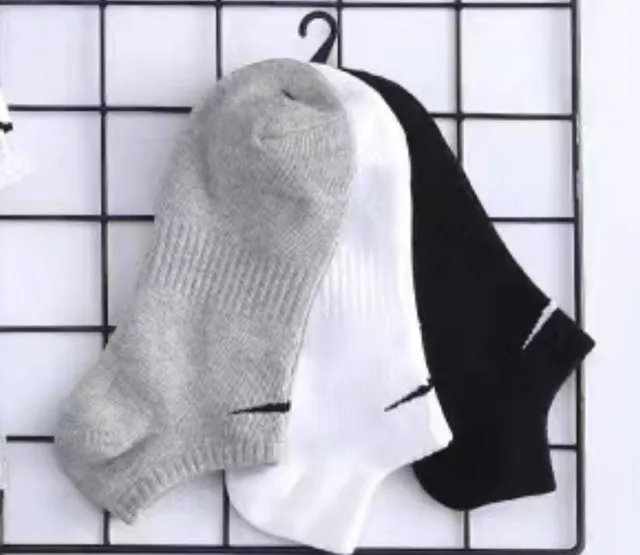 Black, white, gray mixed color boat socks/Four season style