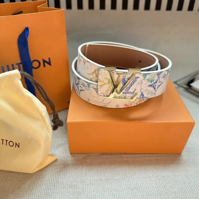 Louis Vuitton LV Monogram Belt Multicolor Print