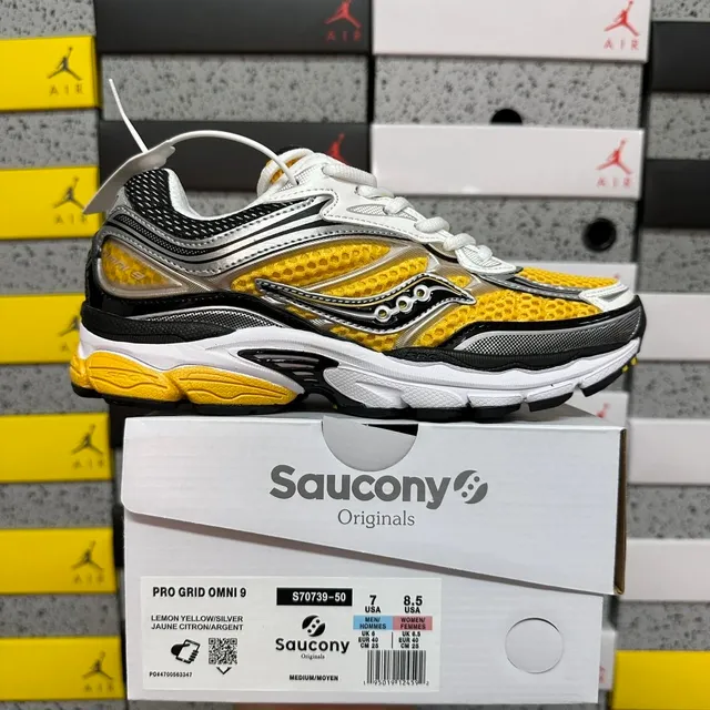 Saucony Pro Grid Omni 9 Lemon Yellow/Silver