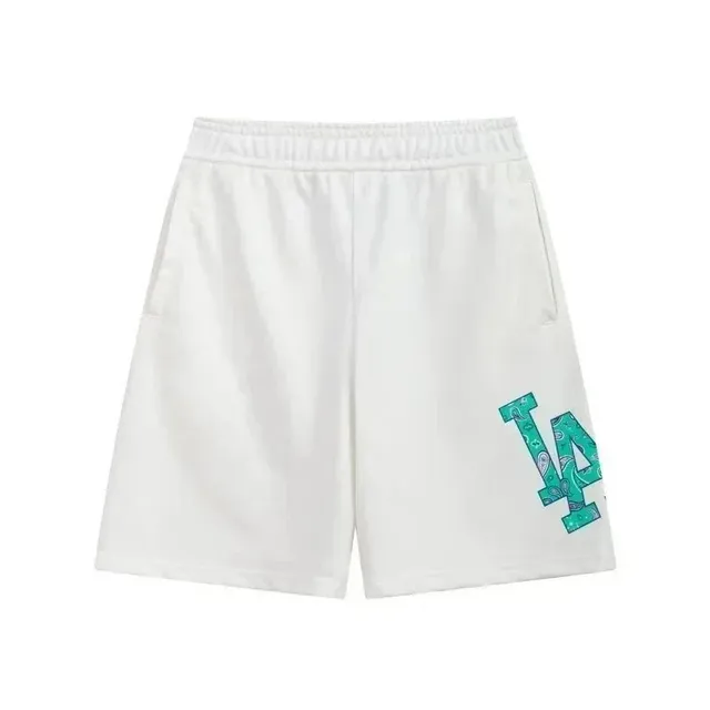 MLB Logo Shorts LA Paisley Print