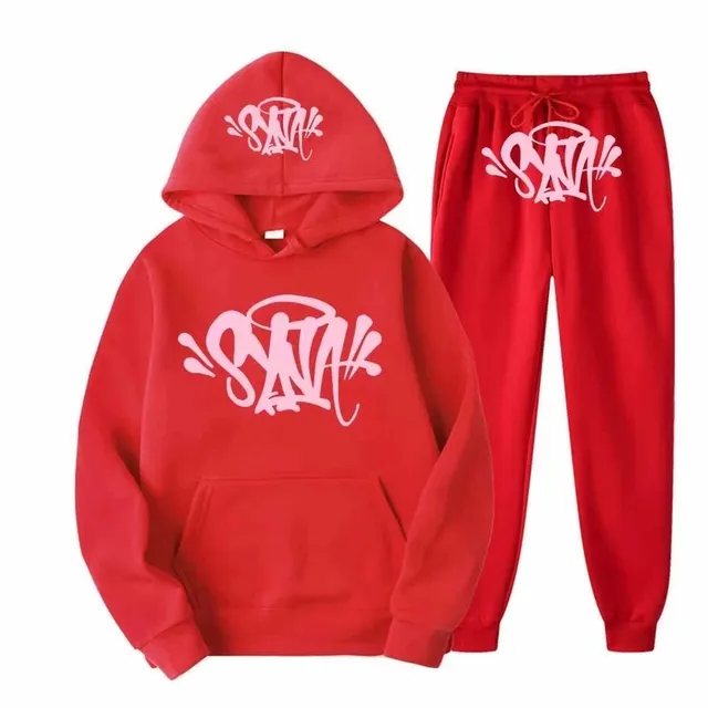 Hoodie and Joggers Set Graffiti Logo