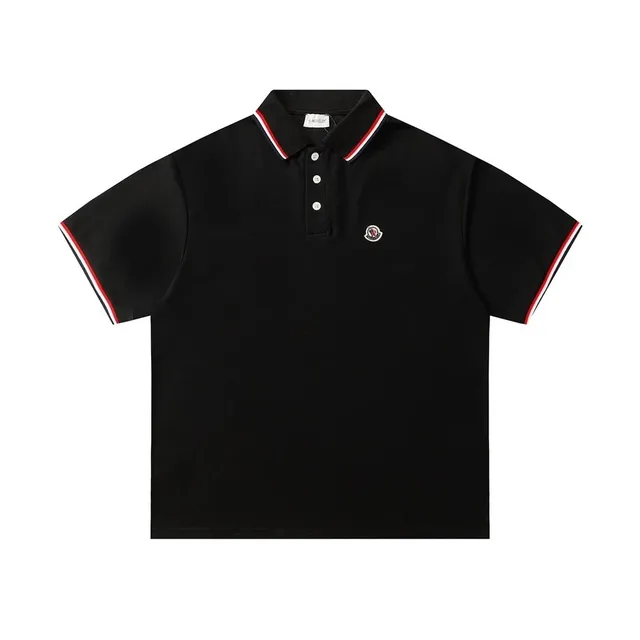 Moncler Polo Shirt Tri-Color Trim