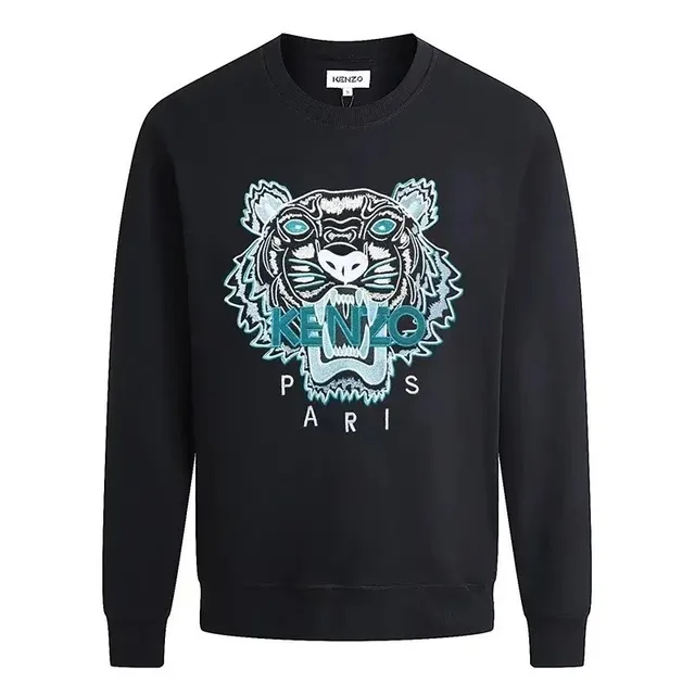 Kenzo Tiger Sweatshirt Embroidered Tiger Logo