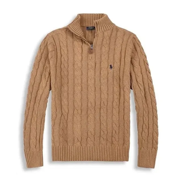 Polo Ralph Lauren Cable Knit Quarter-Zip Sweater Classic Cable