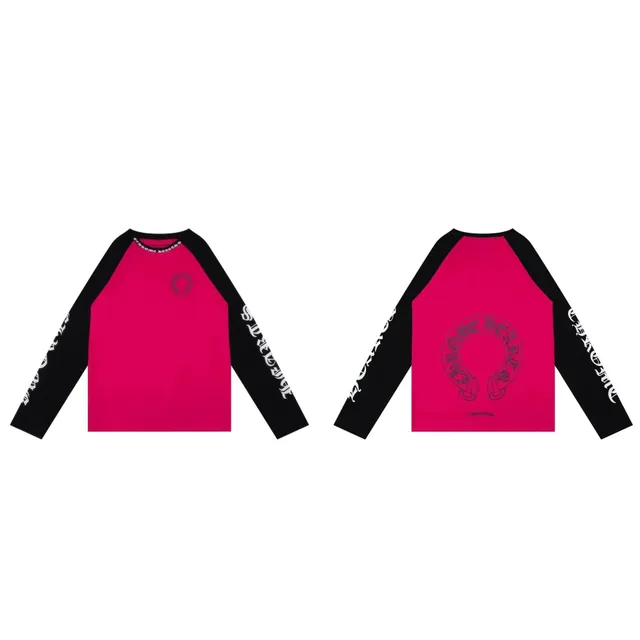 Chrome Hearts Long Sleeve Raglan Tee Horseshoe Logo