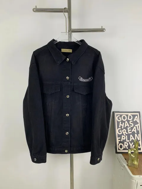 Burberry Denim Jacket Embroidered Logo