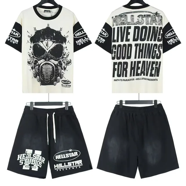 Hellstar Graphic Tee & Shorts Set