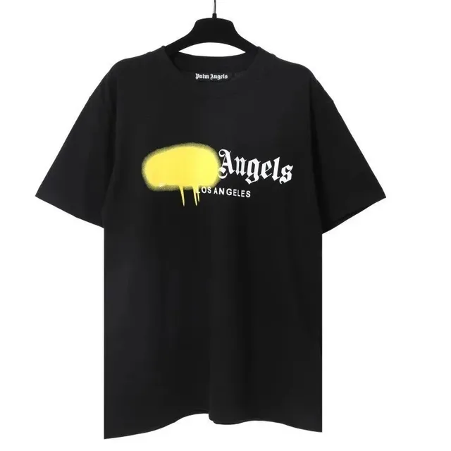 Palm Angels Graphic Tee Spray Paint Logo