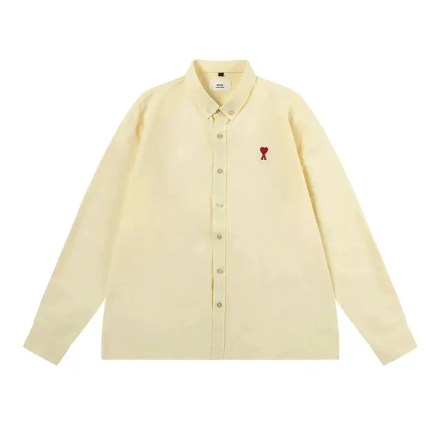 Amiri Button-Up Shirt Heart Logo