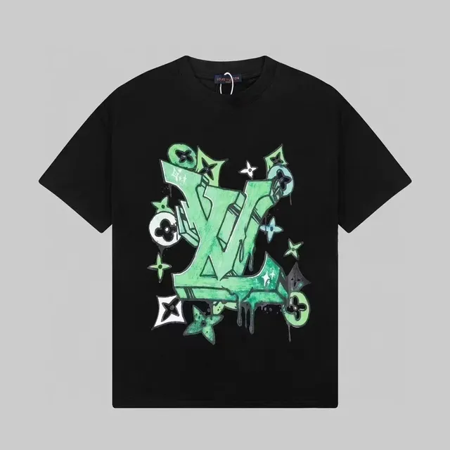 Louis Vuitton Graphic T-Shirt Graffiti LV Print