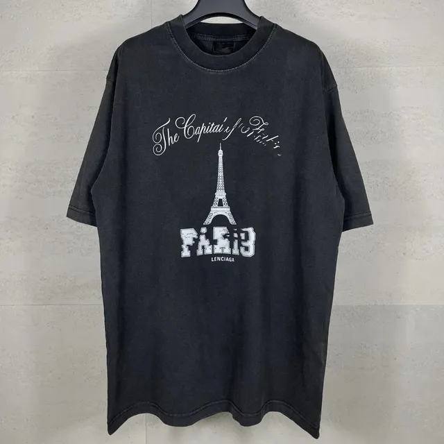 Balenciaga Paris Tee Eiffel Tower Print