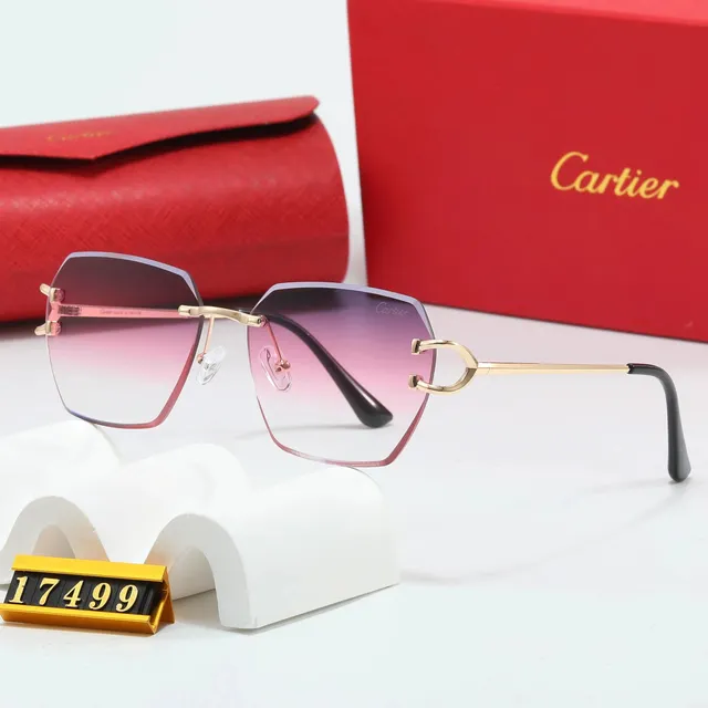 Cartier Sunglasses Gradient Pink Lens