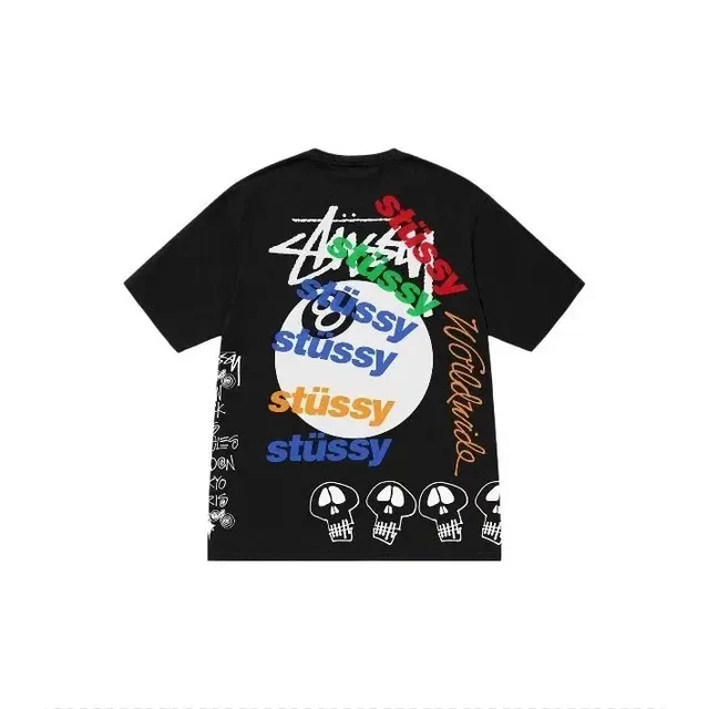 Stüssy Graphic Tee Multi-Logo Skull Print