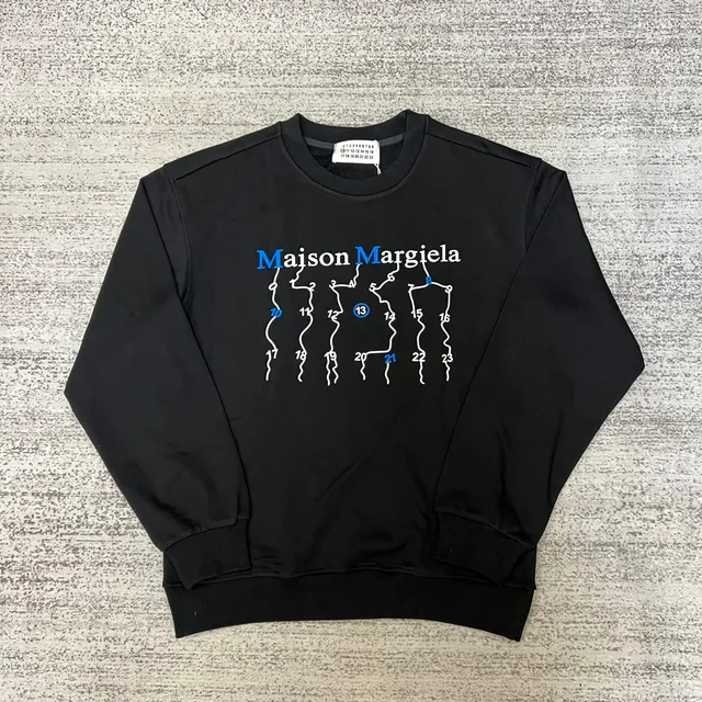 Maison Margiela Crewneck Sweatshirt Numbered Logo Print
