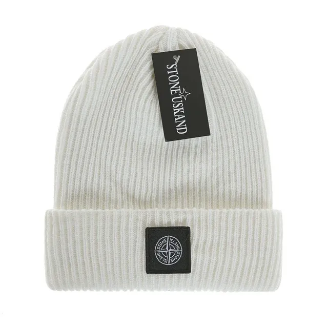 Stone Island Ribbed Beanie Logo Patch