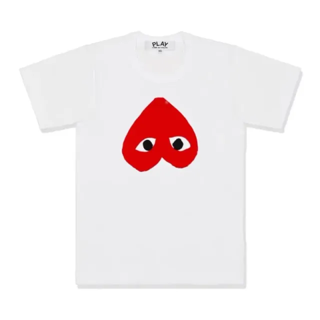 Comme des Garçons Heart Tee Red Heart Eyes