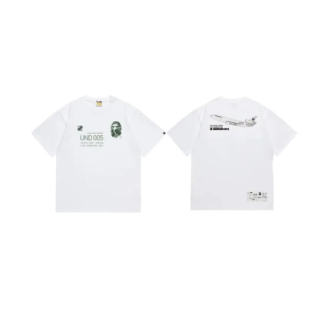 BAPE × Undefeated Graphic T-Shirt UND 005 Airplane Print