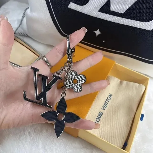 Louis Vuitton LV Flower Keychain Monogram Flower Charm