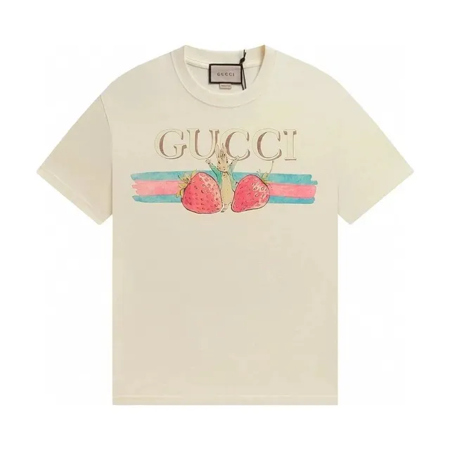Gucci Strawberry Rabbit Tee Strawberry and Rabbit Print