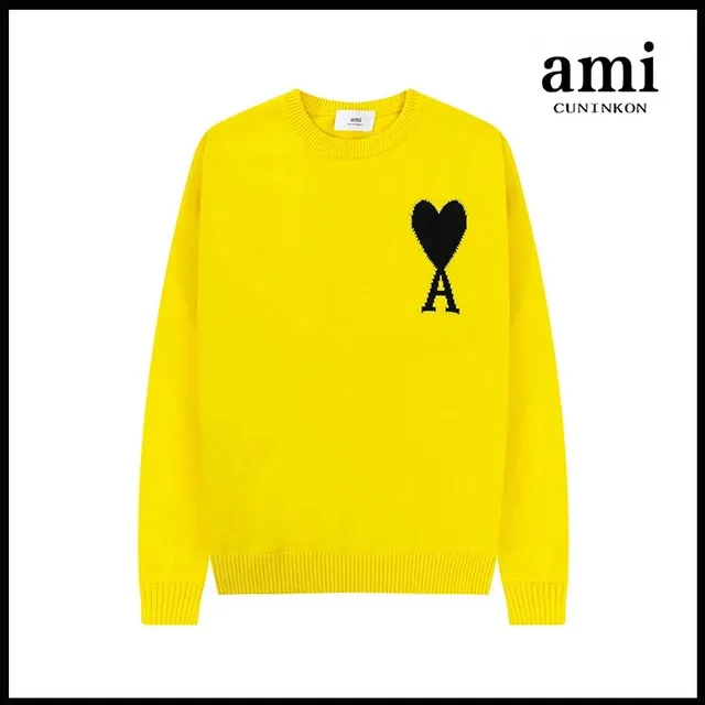 AMI Paris Knit Sweater Heart Logo