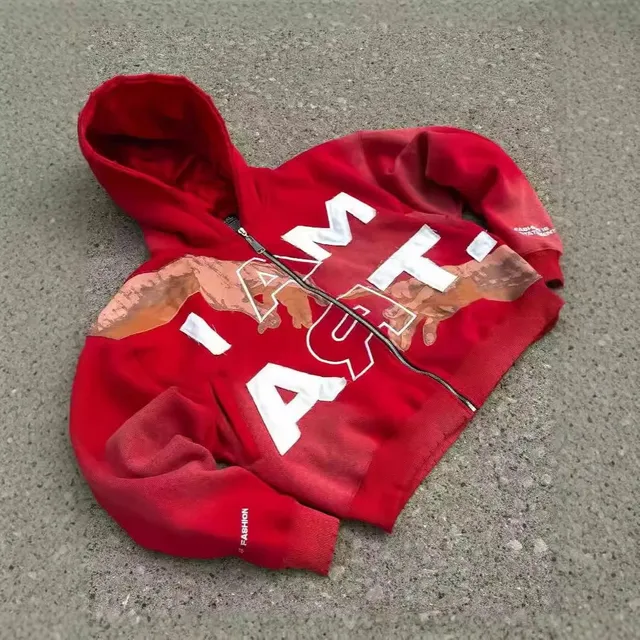 Gallery Dept. Zip-Up Hoodie I AM NOT A FASHION HOODIE
