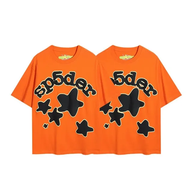 Sp5der Graphic Tee Star Print