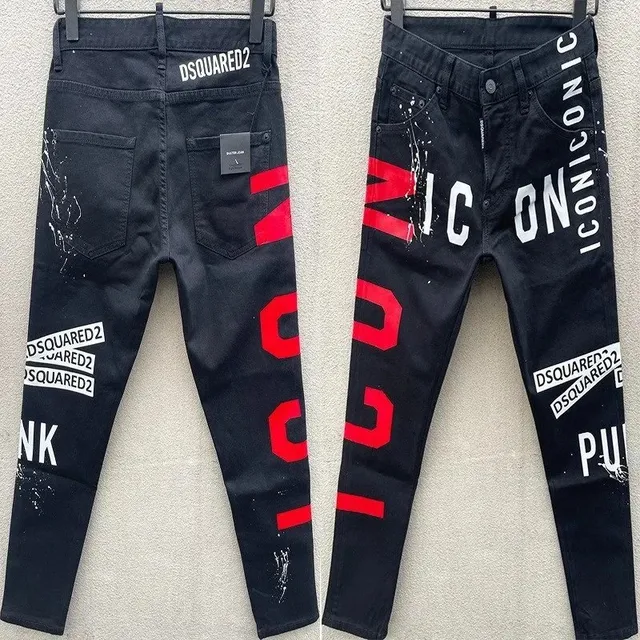 Dsquared2 Iconic Jeans Paint Splatter Logo Print