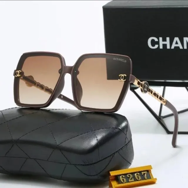 Chanel Square Sunglasses Chain Temples
