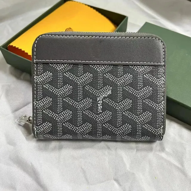 Goyard Zip Wallet Goyardine Canvas