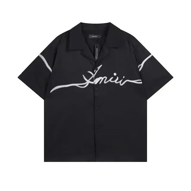 Amiri Script Logo Shirt White Script