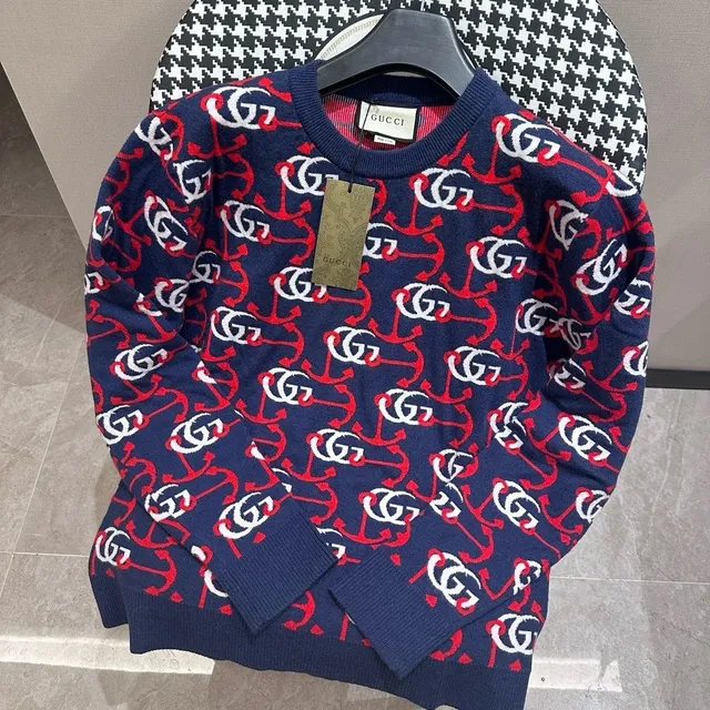 Gucci Knit Sweater GG Anchor Print