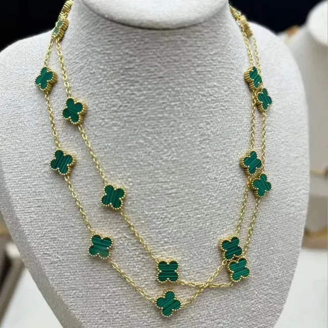 Van Cleef & Arpels Alhambra Necklace Malachite