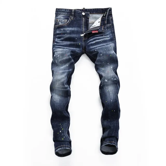 Dsquared2 Distressed Jeans Paint Splatter