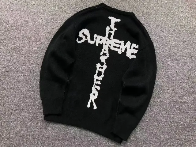 Supreme Knit Sweater Cross Logo