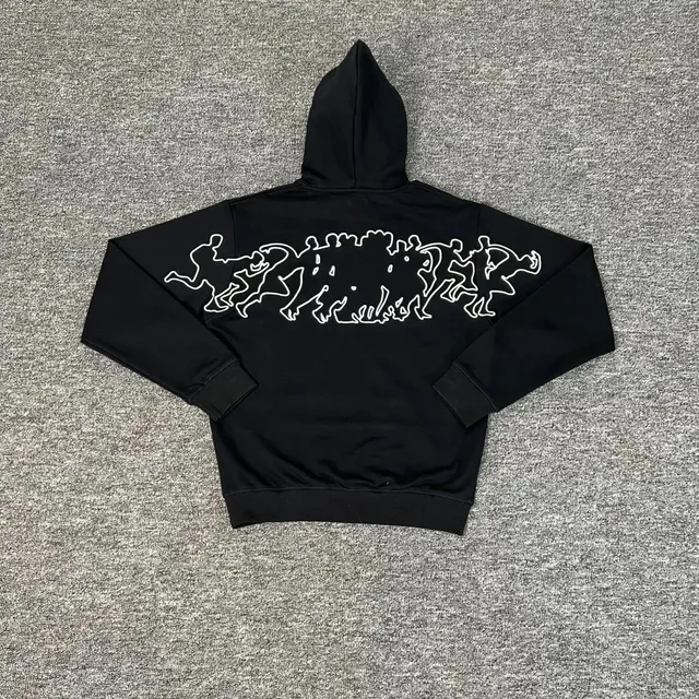 Corteiz Outline Crowd Print Hoodie