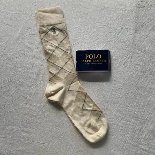 Polo Ralph Lauren Classic Crew Socks Argyle Pattern