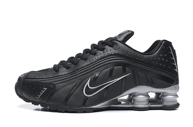 Nike Shox R4 Metallic Silver Black