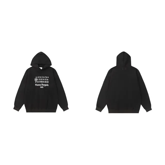 Maison Margiela Hooded Sweatshirt Numbers Print