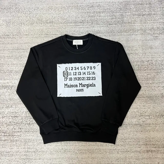 Maison Margiela Crewneck Sweatshirt Number Patch