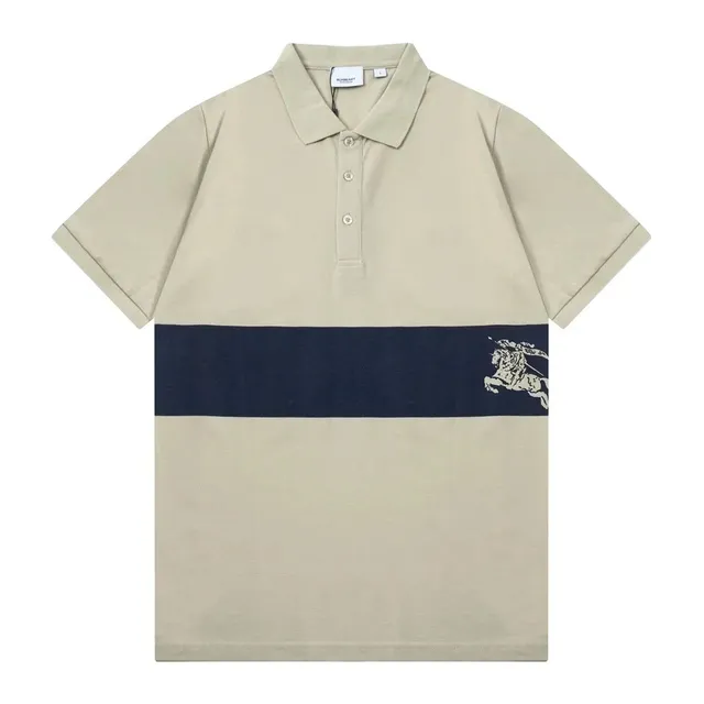 Burberry Polo Shirt Equestrian Knight Stripe