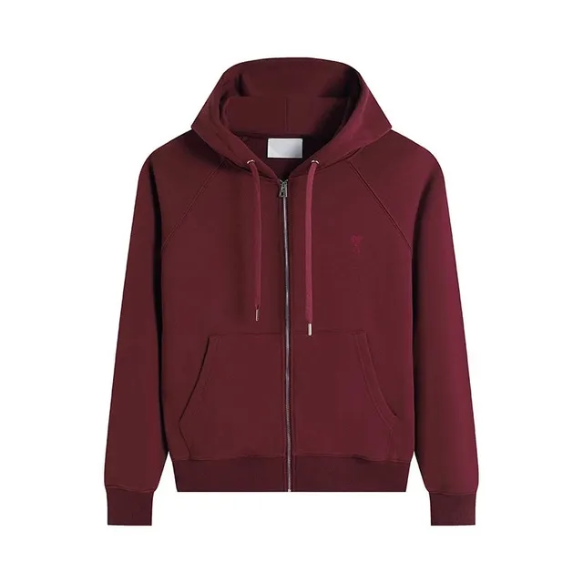 Amiri Zip-Up Hoodie Embroidered Logo