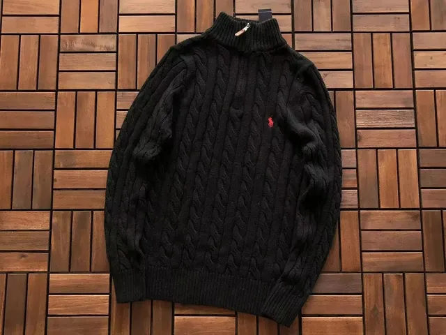 Polo Ralph Lauren Cable Knit Turtleneck Sweater Classic Cable