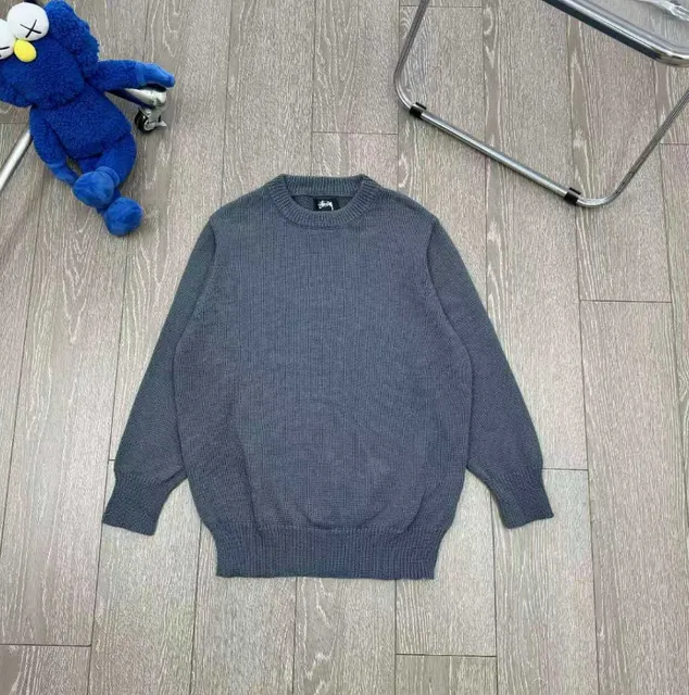 Stüssy Crewneck Sweater Ribbed Knit