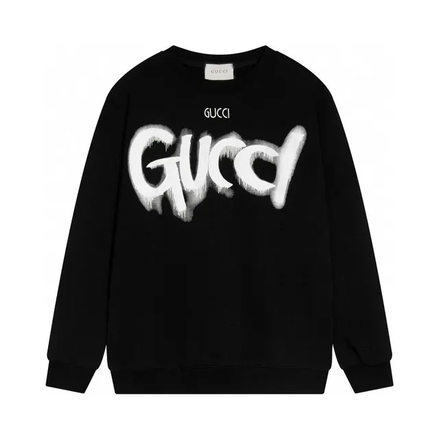 Gucci Graffiti Logo Sweatshirt Dripping Paint Print